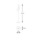 Zuma Line 1177 stojací lampa OMI | 5W G9