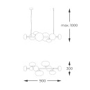 Zuma Line 1192 závěsné stropní svítidlo OMI | 5W G9