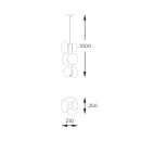 Zuma Line 1195 závěsné stropní svítidlo OMI | 5W G9