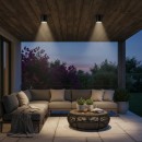 Ideal Lux 122687 venkovní stropní svítidlo Gun Nero 1x28W|GU10 - černé