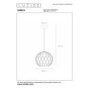 Lucide L214282502 závěsné stropní svítidlo DANZA E27