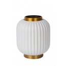 Lucide 13535/24/31 stolní lampička Gosse 1x40W | E14 - bílá, porcelán, vypínač na kabelu