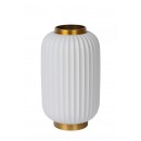 Lucide 13535/34/31 stolní lampička Gosse 1x40W | E14 - bílá, porcelán, vypínač na kabelu