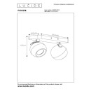 Lucide L099320231 bodové stropní svítidlo FAVORI GU10