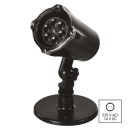 Emos DCPC04 LED dekorativní projektor - vločky 3,6W | IP44 - studená bílá, rotující světlo, černá