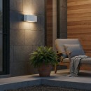 Ideal Lux 158822 venkovní nástěnné svítidlo Andromeda Grigio 1x60W|E27|IP55 - šedé