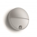 Philips 16456/87/16 LED venkovní nástěnné svítidlo s pohybovým čidlem Capricorn 1x6W | 600lm | 2700K | IP44 - šedá