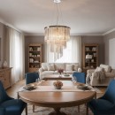 Ideal Lux 166247 závěsné stropní svítidlo Carlton 12x40W|E14 - chrom, křišťál