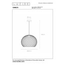 Lucide L214284002 závěsné stropní svítidlo DANZA  E27