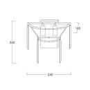 Zuma Line 17106/2W-CHR přisazené stropní svítidlo AMEDEO | 40W E14