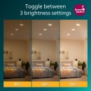 Philips 8721103038012 LED zápustné svítidlo Cilantro set 3ks  | 5W integrovaný LED zdroj | 500lm | 2700K | bílá