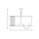 Zuma Line 1906/10 závěsné stropní svítidlo PARIS | 40W E14