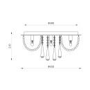 Zuma Line 19157M přisazené stropní svítidlo SENSI | 25W G9