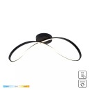Zuma Line 19600C-BK LED přisazené stropní svítidlo ERDA | 45W integrovaný LED zdroj | 3000/4000/6000K