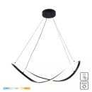Zuma Line 19600P-BK LED závěsné stropní svítidlo ERDA | 45W integrovaný LED zdroj | 3000/4000/6000K