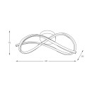 Zuma Line 19602C-BK LED přisazené stropní svítidlo PAUL | 30W integrovaný LED zdroj | 3000/4000/6000K