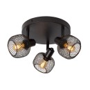 Lucide 77978/13/30 stropní bodové svítidlo Maren 3x40W | E14 - černá, nastavitelné, stmívatelné