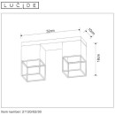 Lucide 21120/02/30 přisazené stropní svítidlo Rixt 2x40W | E27