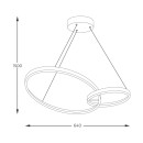 Zuma Line 20002P-GD LED závěsné stropní svítidlo RANDO | 36W integrovaný LED zdroj | 3000/4000/6000K