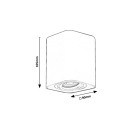 Rabalux 2049 přisazené stropní bodové svítidlo Kobald 1x42W | GU10 - černá