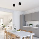 Rabalux 2049 přisazené stropní bodové svítidlo Kobald 1x42W | GU10 - černá