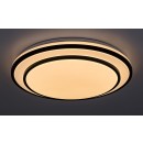Rabalux 2130 LED stropní svítidlo Lupita 1x40W | 2700lm | 3000-6500K - stmívatelné, časovač, paměťová funkce, noční osvětlení, dálkové ovládání, černá, bílá
