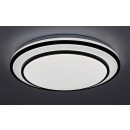 Rabalux 2130 LED stropní svítidlo Lupita 1x40W | 2700lm | 3000-6500K - stmívatelné, časovač, paměťová funkce, noční osvětlení, dálkové ovládání, černá, bílá