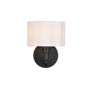 Trio 214470132 nástěnná svítidlo Cassio 1x40W | E27 - černá, bílá
