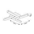 Rabalux 2168 LED koupelnové stropní přisazené svítidlo Evan 1x18W | 1750lm | 4000K | IP44 - černá, bílá