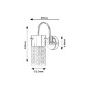 Rabalux 2194 koupelnové nástěnné svítidlo Niagara 1x40W | E14 | IP44 - průhledná, chrom