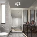 Rabalux 2195 koupelnové přisazené stropní svítidlo Niagara 3x40W | E14 | IP44 - průhledná, chrom