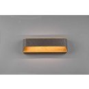 Trio 224819167 LED nástěnné svítidlo Arino 1x13,5W | 1500lm | 3000K - 3 fázové stmívání, dřevo, antický nikl