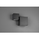 Trio 224910232 LED nástěnné svítidlo Miguel 2x6W | 1000lm | 3000K | IP20 - 3 fázové stmívání, horní/spodní osvětlení, černá