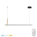Zuma Line 22806M-WOOD LED závěsné stropní svítidlo WOOD CLAUD | 20W integrovaný LED zdroj | 3000/4000/6000K