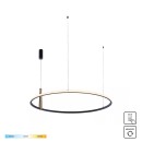 Zuma Line 22808-WOOD LED závěsné stropní svítidlo WOOD CLAUD | 42W integrovaný LED zdroj | 3000/4000/6000K