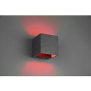 Trio 253310132 LED inteligentní nástěnné svítidlo Figo 1x5,5W | 450lm | 3000-6500K | IP20 | RGBW - stmívatelné, nastavení teploty osvětlení, horní/spodní osvětlení, dálkové ovládání, technologie WiZ, paměťová funkce, černá