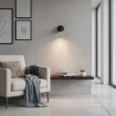 Ideal Lux 260617 LED nástěnné svítidlo Bean round 1x3,5W | 220lm | 3000K - vypínač na těle, černá