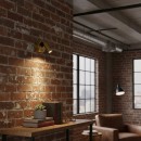 Ideal Lux 260624 LED nástěnné svítidlo Bean round 1x3,5W | 220lm | 3000K - vypínač na těle, mosaz