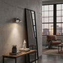 Ideal Lux 260631 LED nástěnné svítidlo Bean round 1x3,5W | 220lm | 3000K - vypínač na těle, nikl