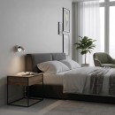 Ideal Lux 260631 LED nástěnné svítidlo Bean round 1x3,5W | 220lm | 3000K - vypínač na těle, nikl