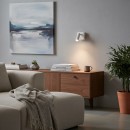 Ideal Lux 260648 LED nástěnné svítidlo Bean square 1x3,5W | 220lm | 3000K - vypínač na těle, bílá