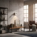 Ideal Lux 260648 LED nástěnné svítidlo Bean square 1x3,5W | 220lm | 3000K - vypínač na těle, bílá