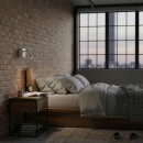 Ideal Lux 260648 LED nástěnné svítidlo Bean square 1x3,5W | 220lm | 3000K - vypínač na těle, bílá