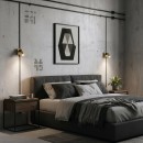 Ideal Lux 260662 LED nástěnné svítidlo Bean square 1x3,5W | 220lm | 3000K - vypínač na těle, mosaz