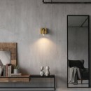 Ideal Lux 260662 LED nástěnné svítidlo Bean square 1x3,5W | 220lm | 3000K - vypínač na těle, mosaz