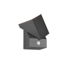 Trio 270669142 LED venkovní nástěnné svítidlo s pohybovým čidlem Avon 1x6W | 600lm | 3000K | IP54 - nastavitelné, orientační svítidlo, antracit