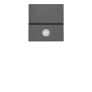 Trio 270669142 LED venkovní nástěnné svítidlo s pohybovým čidlem Avon 1x6W | 600lm | 3000K | IP54 - nastavitelné, orientační svítidlo, antracit