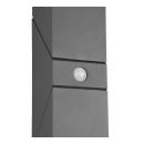 Trio 270669242 LED venkovní nástěnné svítidlo s pohybovým čidlem Avon 2x6W | 1600lm | 3000K | IP54 - nastavitelné, orientační svítidlo, antracit