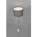 Trio 271170211 LED nástěnné svítidlo Hotel 1x40W | E14 + 1x LED 3,1W | 310lm | 3000K - ohebné rameno, oddělené vypínače, matný nikl, šedá