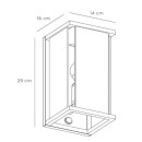 Lucide 27883/11/30 venkovní nástěnné svítidlo Claire 1x15W|E27|IP54